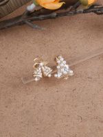 1 Pair Lady Simple Style Shiny Christmas Tree Bell Inlay Zinc Alloy Pearl Ear Cuffs main image 2