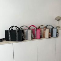Frau Alle Jahreszeiten Pu-leder Einfarbig Basic Quadrat Reißverschluss Handtasche main image 1