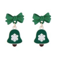 Wholesale Jewelry Cartoon Style Christmas Tree Santa Claus Alloy Plating Drop Earrings sku image 5