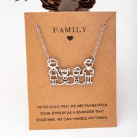 304 Stainless Steel Basic Modern Style Hollow Out Cartoon Pendant Necklace main image 1