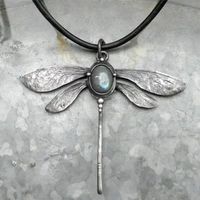 Classical Vintage Style Classic Style Dragonfly Alloy Unisex Pendant Necklace main image 1