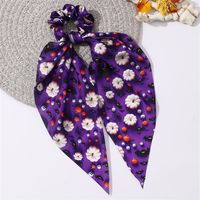 Women's Hip-hop Funny Flower Skull Cloth Printing And Dyeing Hair Tie sku image 3