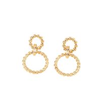 Wholesale Jewelry Simple Style Solid Color Zinc Alloy Gold Plated Plating Drop Earrings main image 6