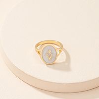 Simple Style Flower Alloy Plating Gold Plated Women's Rings main image 1