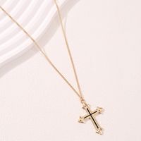 Lady Cross Alloy Zinc Alloy Plating Women's Pendant Necklace main image 1