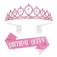 New Letter Pattern Anniversary Crown Birthday Party Decorations sku image 52