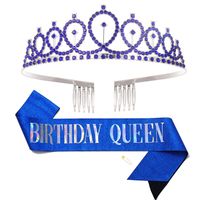 New Letter Pattern Anniversary Crown Birthday Party Decorations sku image 51