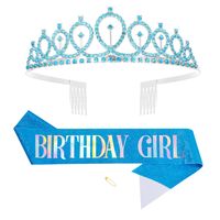 New Letter Pattern Anniversary Crown Birthday Party Decorations sku image 53