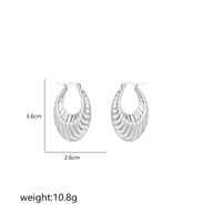 1 Pair Simple Style Commute Shiny Irregular Geometric Circle Plating Stainless Steel Earrings sku image 12