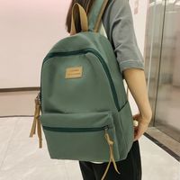 Solid Color Casual Holiday Women's Backpack sku image 4