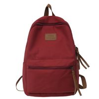 Solid Color Casual Holiday Women's Backpack sku image 3