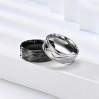 Simple Style Round Stainless Steel Unisex Rings main image 1