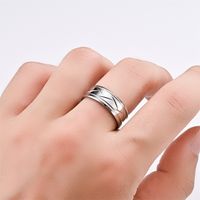Simple Style Round Stainless Steel Unisex Rings main image 3