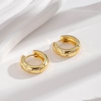 1 Pair Simple Style Round Snowflake Inlay Copper Zircon Earrings sku image 3