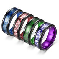 Simple Style Round Stainless Steel Unisex Rings main image 2