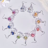 Wholesale Jewelry Cartoon Style Cute Octopus Plastic Resin Luminous Transparent Drop Earrings main image 1