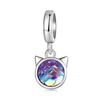 Casual Shiny Panda Sterling Silver Inlay Zircon Jewelry Accessories sku image 1