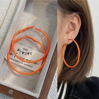 1 Pair Ig Style Simple Style Round Stoving Varnish Plating Alloy Hoop Earrings sku image 19