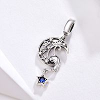 Casual Shiny Panda Sterling Silver Inlay Zircon Jewelry Accessories main image 1
