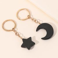 Cute Star Moon Arylic Metal Unisex Bag Pendant Keychain main image 6