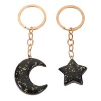 Cute Star Moon Arylic Metal Unisex Bag Pendant Keychain main image 3