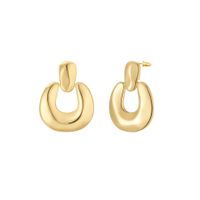 1 Pair Ig Style Simple Style Solid Color Plating Copper Drop Earrings main image 2