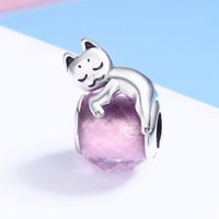 Casual Shiny Panda Sterling Silver Inlay Zircon Jewelry Accessories main image 6