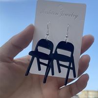 Wholesale Jewelry Simple Style Chair Arylic Handmade Drop Earrings main image 4