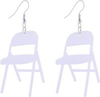 Wholesale Jewelry Simple Style Chair Arylic Handmade Drop Earrings sku image 1
