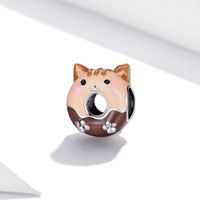 Casual Shiny Panda Sterling Silver Inlay Zircon Jewelry Accessories main image 4