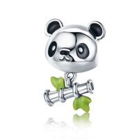Décontractée Brillant Panda Argent Sterling Incruster Zircon Bijoux Accessoires sku image 5