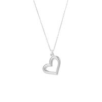 Stainless Steel 18K Gold Plated Simple Style Commute Polishing Plating Heart Shape Pendant Necklace main image 2