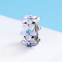 Casual Glam Flower Sterling Silver Inlay Zircon Jewelry Accessories main image 4