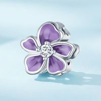 Casual Glam Flower Sterling Silver Inlay Zircon Jewelry Accessories main image 1