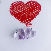 1 Piece Synthetic Resin Heart Shape Cute sku image 1