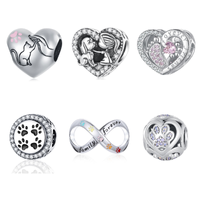 Casual Shiny Colorful Heart Shape Sterling Silver Inlay Zircon Jewelry Accessories main image 1