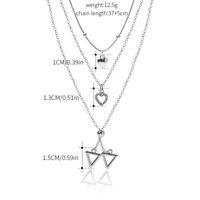 Simple Style Heart Shape Alloy Women's Necklace main image 3