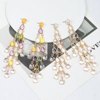 Elegant Glam Classic Style Water Droplets Resin Alloy Wholesale Earrings Necklace main image 3