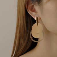 Wholesale Jewelry Elegant Streetwear Rhombus Alloy Plating Metal Drop Earrings main image 6