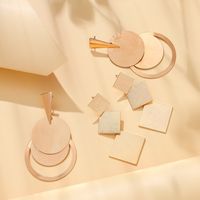 Wholesale Jewelry Elegant Streetwear Rhombus Alloy Plating Metal Drop Earrings main image 5