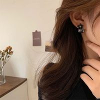 1 Pair 2 Pairs Elegant Flower Artificial Gemstones Alloy Drop Earrings main image 4