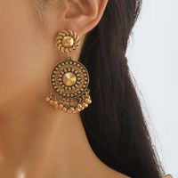 1 Pair Vintage Style Simple Style Roman Style Sun Alloy Drop Earrings main image 1