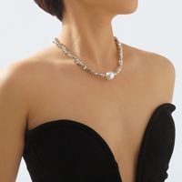 Wholesale Jewelry Elegant Modern Style Simple Style Ball Imitation Pearl Alloy Iron Pendant Necklace main image 2