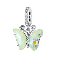 Casual Heart Shape Flower Butterfly Sterling Silver Inlay Zircon Jewelry Accessories sku image 4