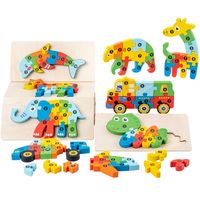 Building Toys Toddler(3-6years) Animal Wood Toys main image 6