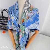 Women's Elegant Business Basic House Plant Imitation Silk Wool Scarf main image 4