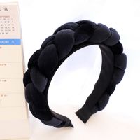 Elegant Simple Style Solid Color Cloth Hair Band sku image 1