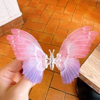 Simple Style Butterfly Metal Inlay Pearl Hair Clip sku image 3