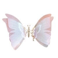 Simple Style Butterfly Metal Inlay Pearl Hair Clip main image 2