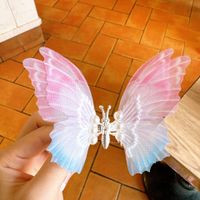 Simple Style Butterfly Metal Inlay Pearl Hair Clip sku image 2